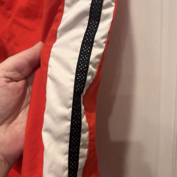 Nike Women’s Athletic Unlined Capris Red‎ Black And White Logo Size Large 12/14 - Picture 8 of 9
